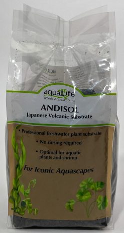 aquaLife ANDISOL 1L Coarse Black Japanese Volcanic Substrate soil price is per 1L bag. 10/cs