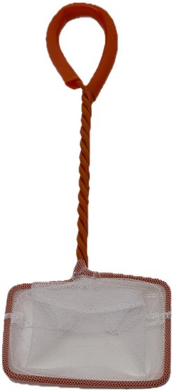 aquaLife 3" Aquarium Fish Net Orange & White.