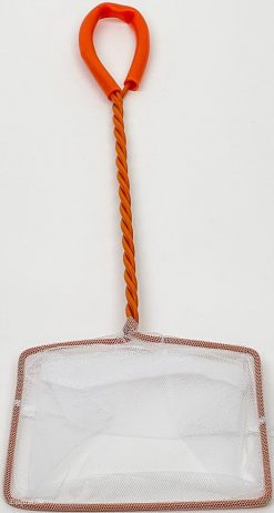 aquaLife 5" Aquarium Fish Net Orange & White
