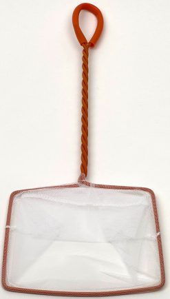 aquaLife 6" Aquarium Fish Net Orange & White
