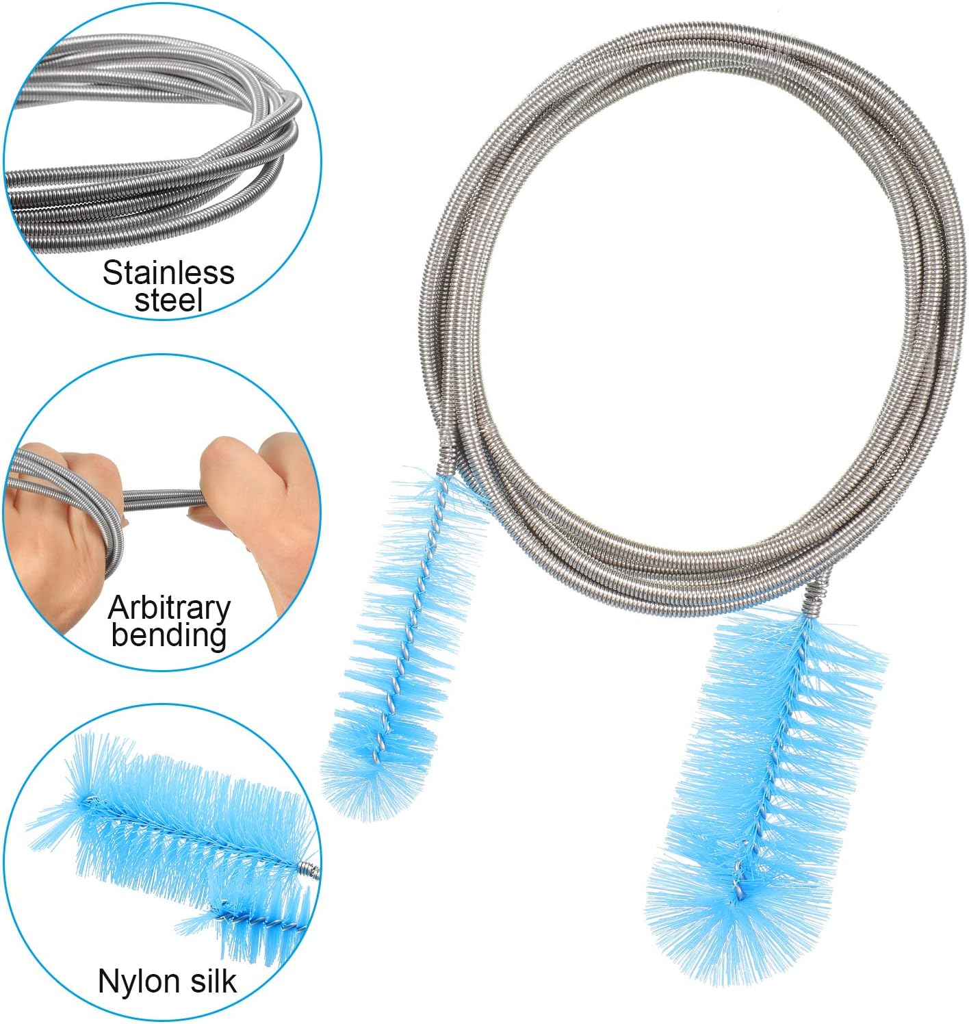 Ultra Double Ended Spring Brush Stainless