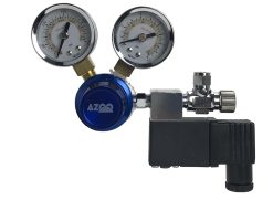 CO2 Regulator - Preset Valve + 2 Gauges with Solenoid