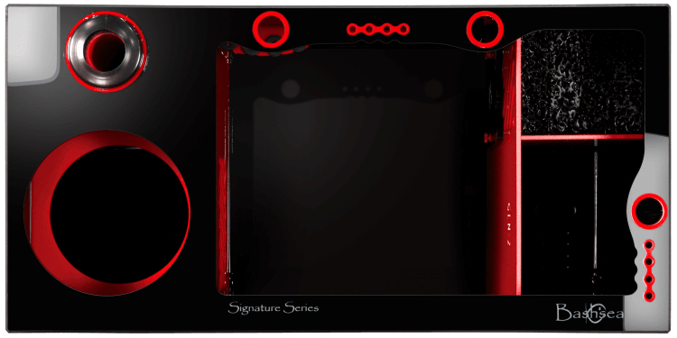 Bashsea SS-30 Signature Series Sump Black/Red 30"x15"x16" Ferrari