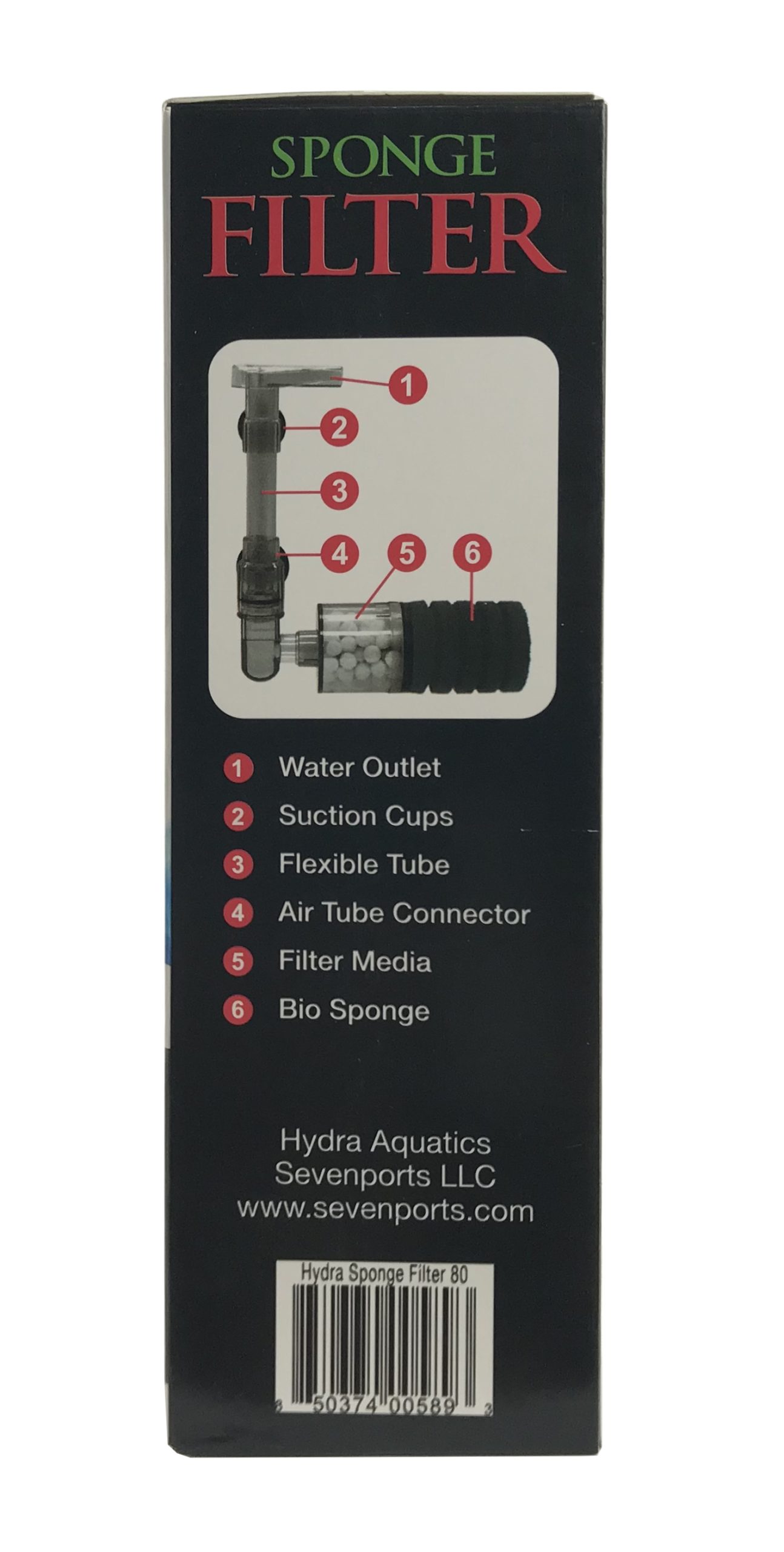 Hydra High Efficiency Sponge Filter 80