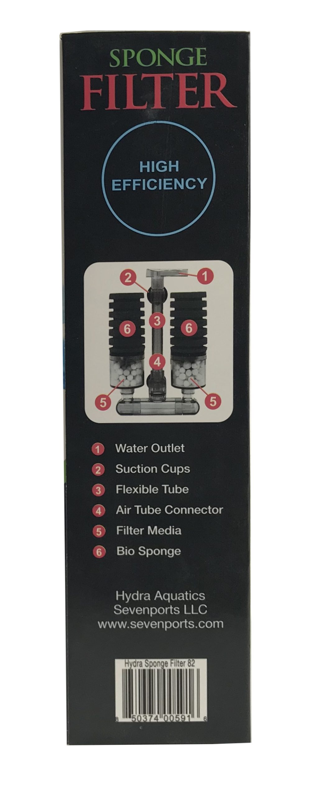 Hydra High Efficiency Sponge Filter 82