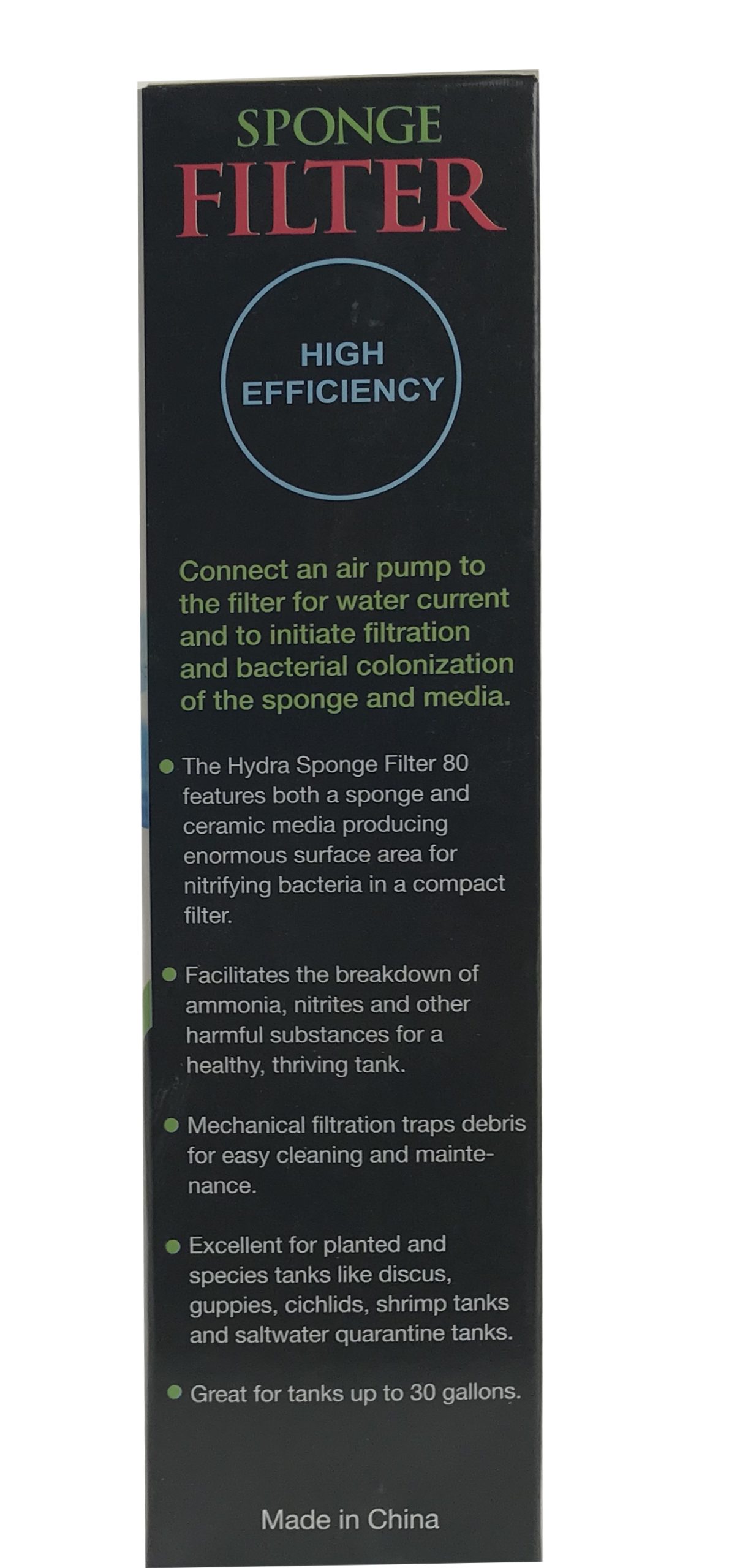 Hydra High Efficiency Sponge Filter 82