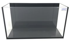 Serene Baby Iconic Black Pearl 1.5 Gallon (LI) Ultra Clear Aquarium 11.8" x 4.3" x 6.7" 30x11x17cm - Black back & Silicone wi