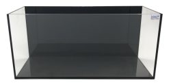 Serene Mini Iconic Black Pearl 4 Gallon (LI) Ultra Clear Aquarium 17.7" x 6.3" x 8.3" - Black back & Black silicone 45x16x21