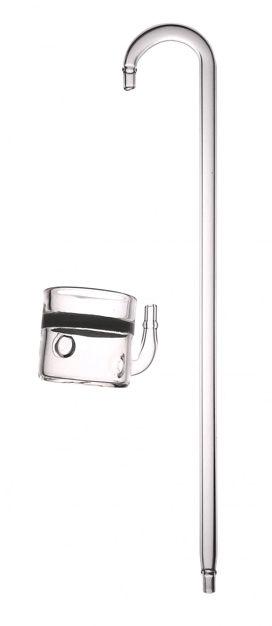 CO2 Glass Diffuser with Glass Hanger - Wide - Pro Series