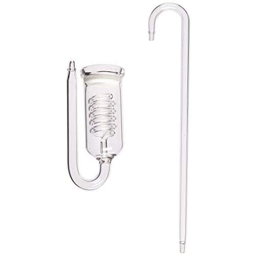 CO2 Glass Bubble Counter with Diffuser and Glass Hanger - Pro Series