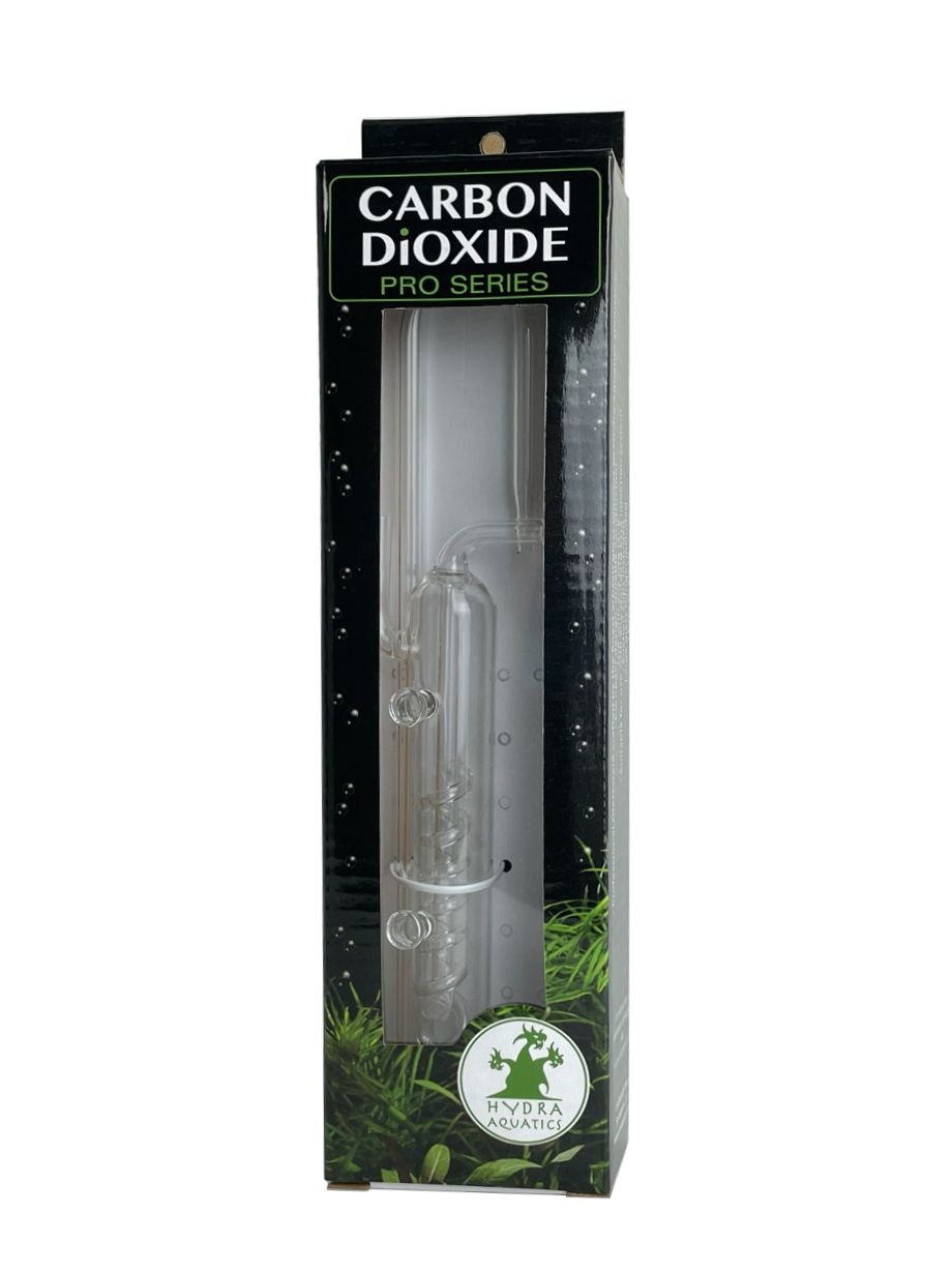 CO2 Glass Bubble Counter with Glass Hanger - Spiral - Pro Series