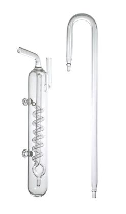 CO2 Glass Bubble Counter with Glass Hanger - Spiral - Pro Series
