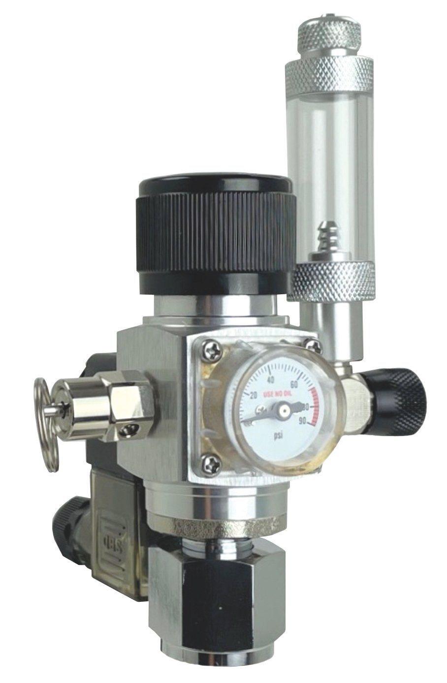 Hydra Aquatics Compact Universal CO2 Regulator with Solenoid Valve