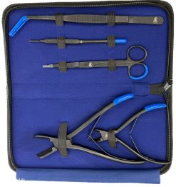 Pro Coral Frag Kit 6 Piece Black Oxide with Blue Soft Tips