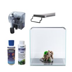Mr Aqua Pure 7.13 Gallon Cube Aquarium 11.8 x 11.8 x 11.8 with aquarium, light and  filter<br/>** 1 - MRA123-Pure 7.13 Gal. C