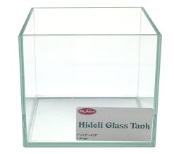 Hidoli  A 1.04 gal Tank 7"x5.5"x6.25" Rimless Aquarium