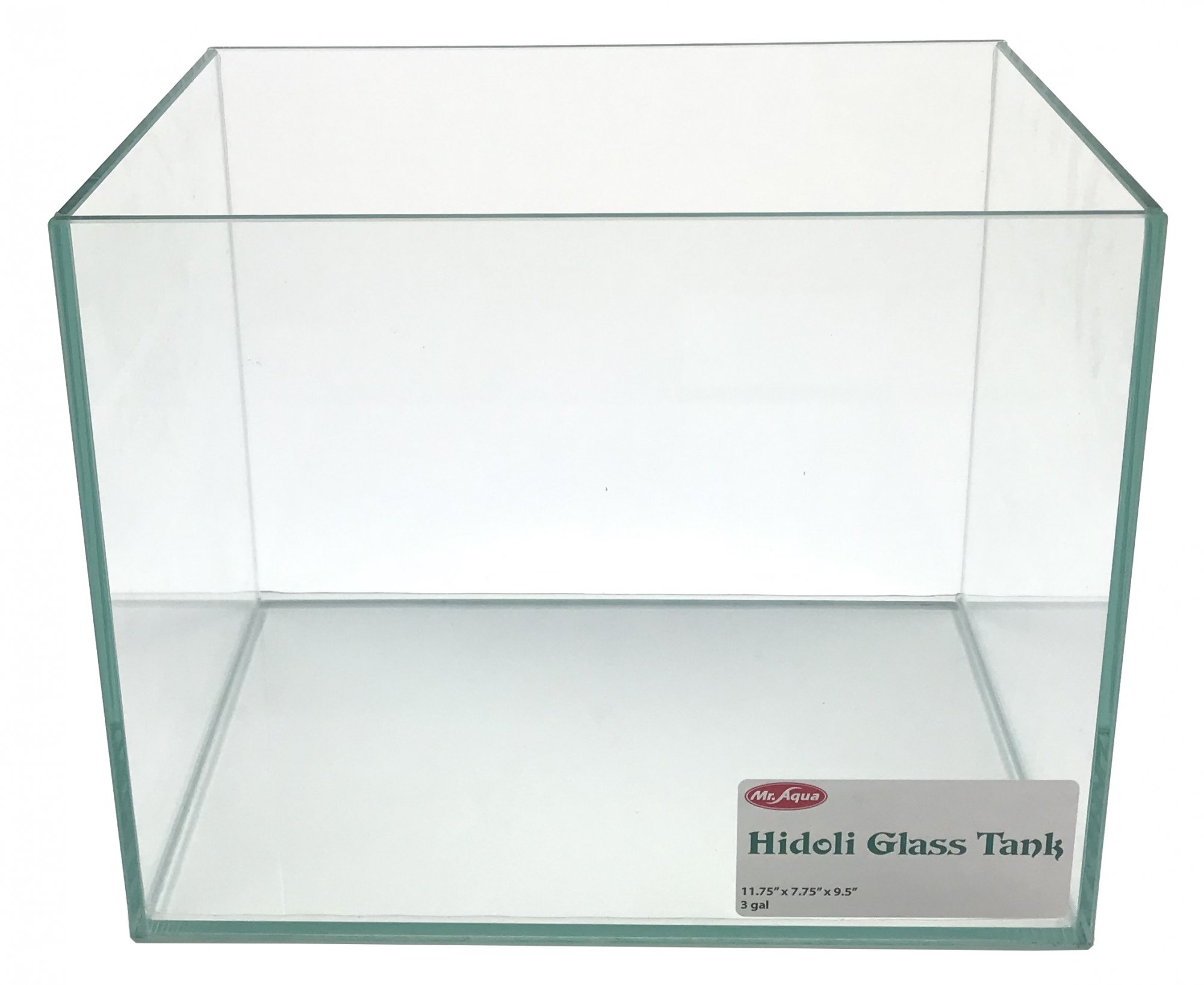 Hidoli C 3 gal Tank 11.75"x7.75"x9.5" Rimless Aquarium