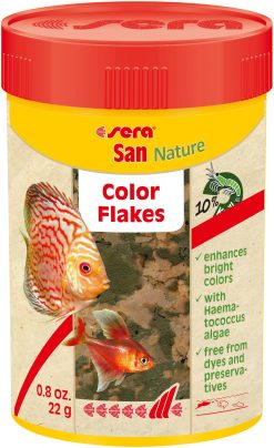 San 0.8oz 100ml Color Enhancing Flakes for Freshwater Fish