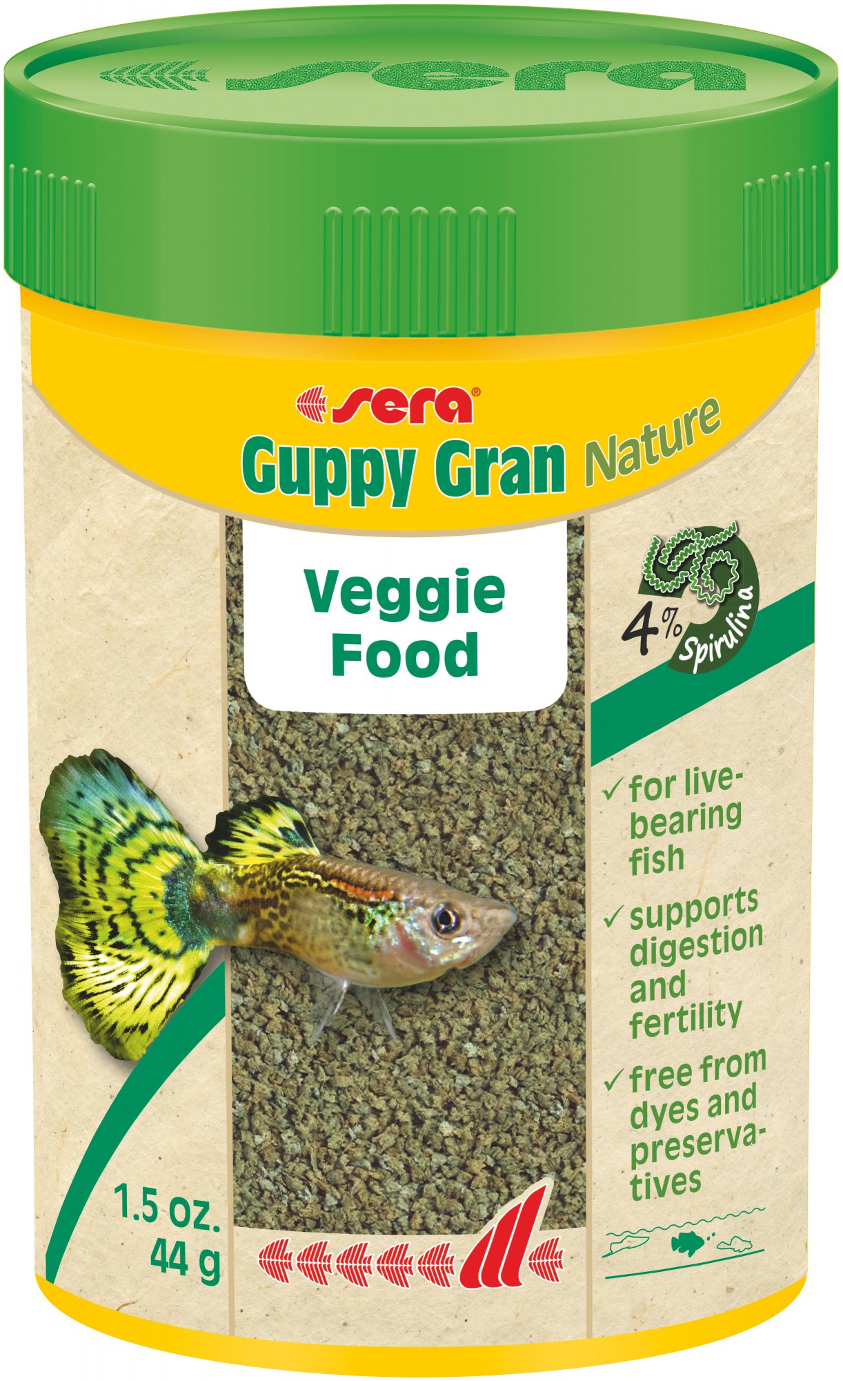 Guppy Gran 1.6 oz 100ml Granules for Guppies