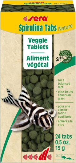 Spirulina Tabs 24 Attaching Tablets for Herbivorous Freshwater Fish
