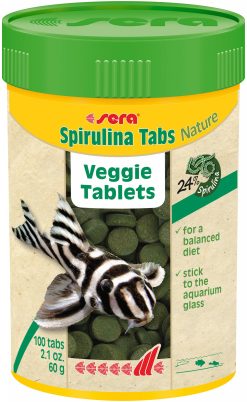 Spirulina Tabs 2.1oz 100 Attaching Tablets for Herbivorous Freshwater Fish