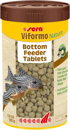 Viformo Pleco 5.6oz 250ml Sinking Tablets for Freshwater Bottom Feeders