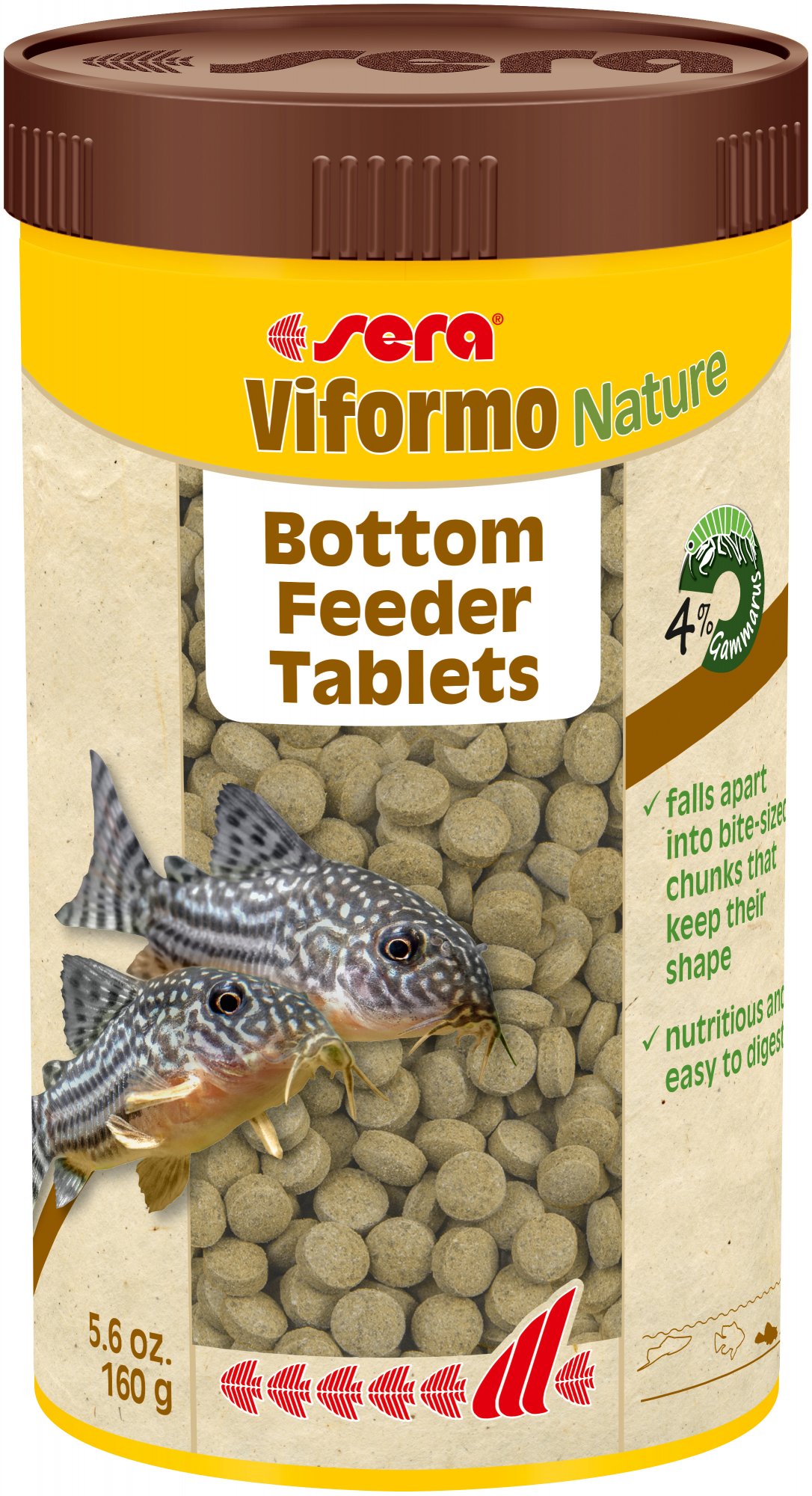 Viformo Pleco 5.6oz 250ml Sinking Tablets for Freshwater Bottom Feeders