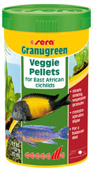 Granugreen 4.7oz 250ml Granules for Herbivorous African Cichlids