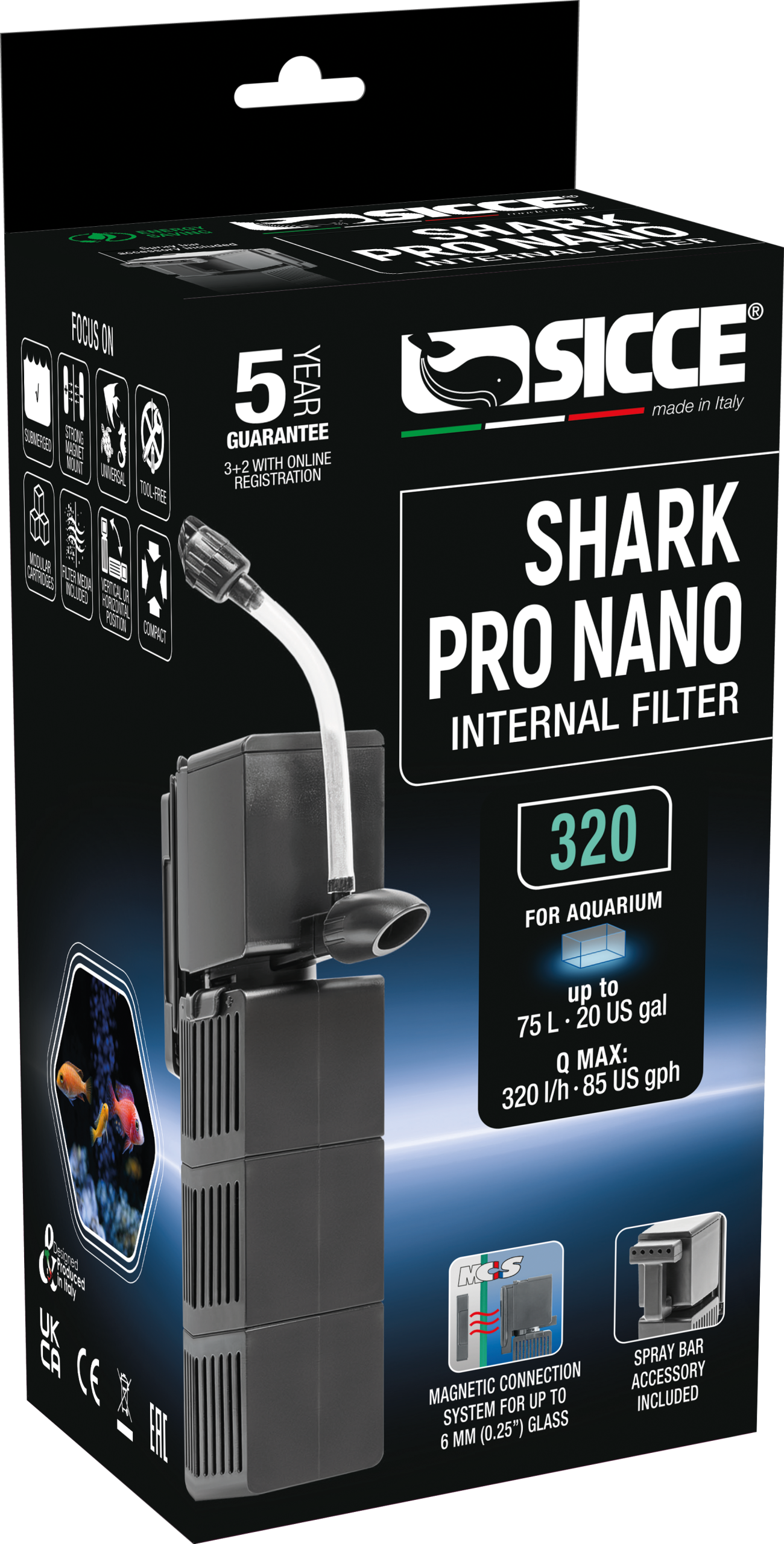 SHARK Pro Nano 320 Internal Filter