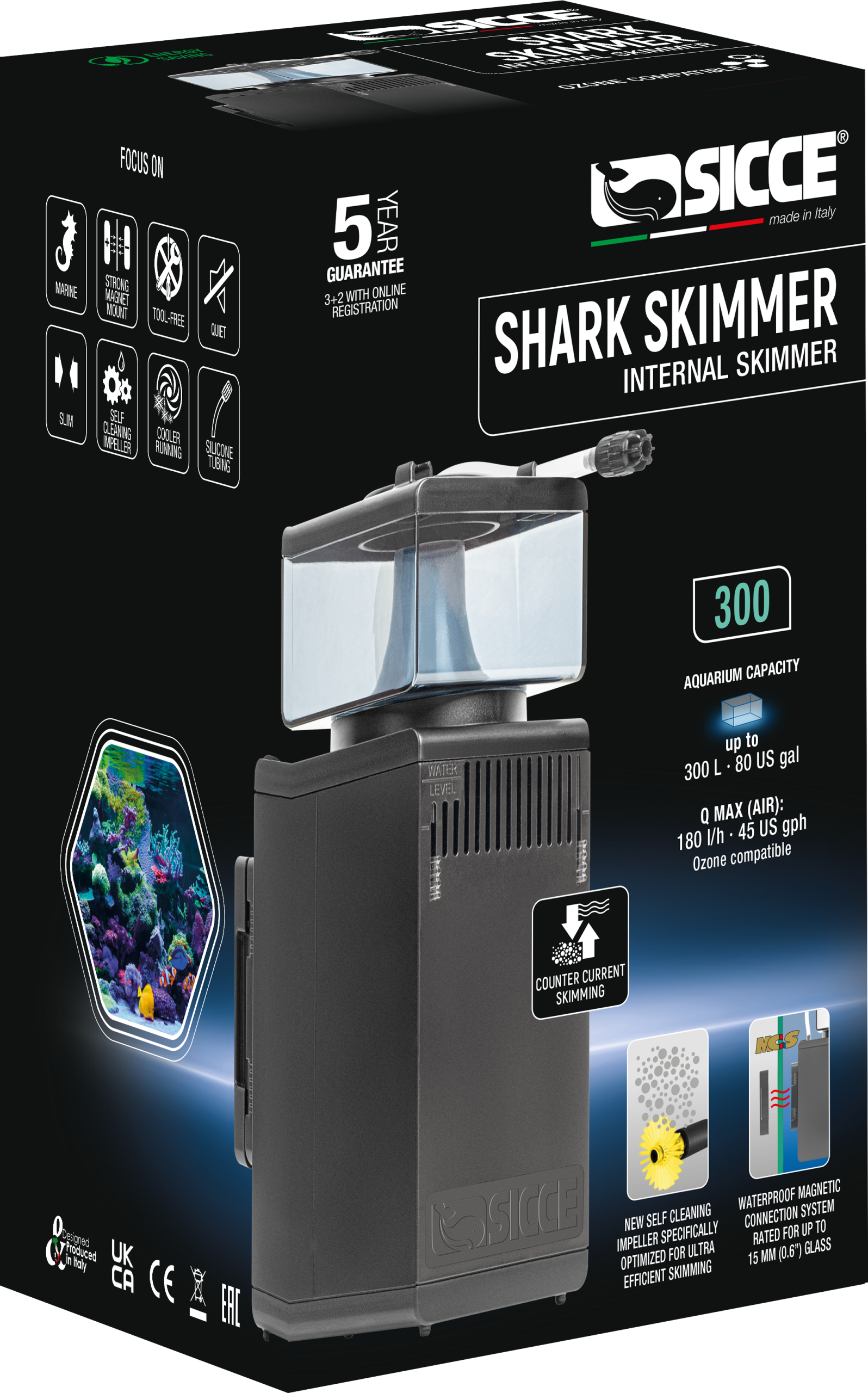 SHARK 150 Internal Protein Skimmer