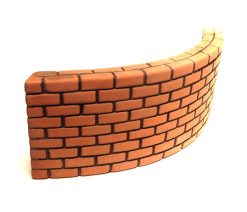 Brick Curved Wall - Large
