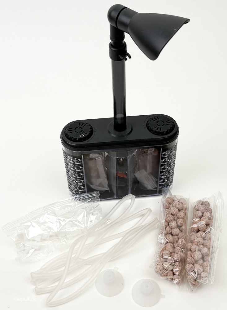 Aquarium Pneumatic Waste Collector & Filter Large with bio media