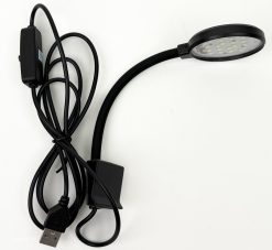 Mini Disc USB LED Clip Light Black