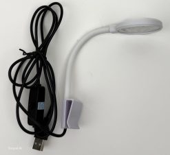 Mini Disc USB LED Clip Light White