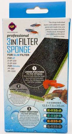 3 in 1 Filter Sponge with Purizyme Cleaning Bacteria for Slim Filters & Mignon 360 & 1000