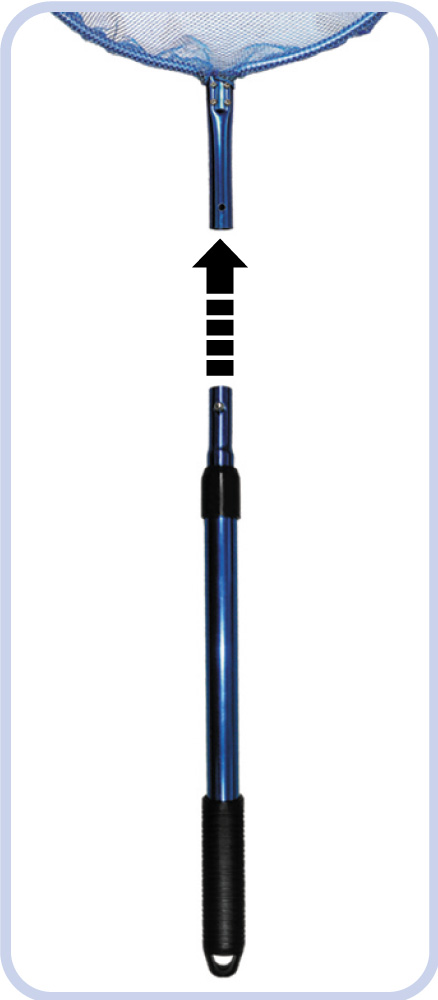 Pro Pond Net Square 16" Blue Telescoping Handle