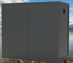 VIV Aluminum Cabinet 120x60x80 cm Gray 47.2x23.62x31.5" Tranquility & Lagoon